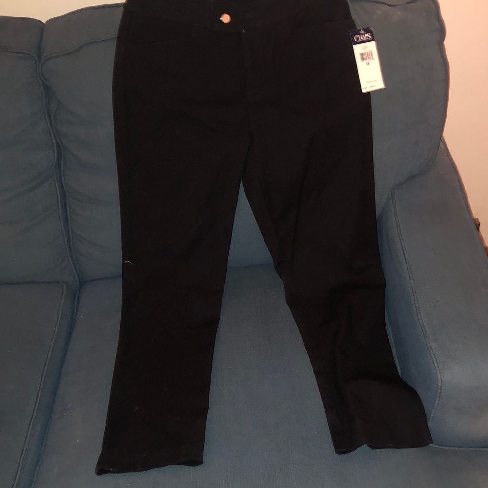 Chaps Women's Black Ankle Pants